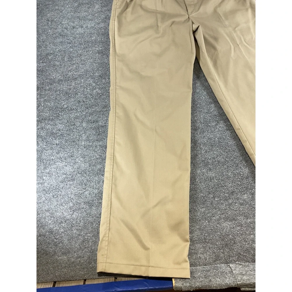 Eddie Bauer Pants Mens 36T Tall Relaxed Fit Khaki Wrinkle Stain Resistant Work N